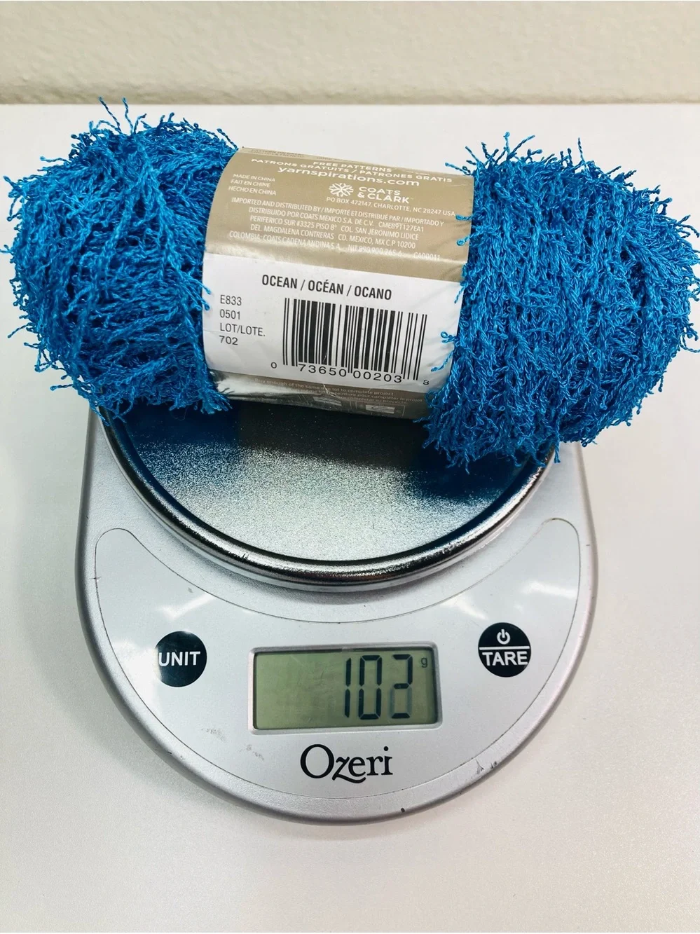 NEW 100g Red Heart Scrubby Yarn Color: Ocean
